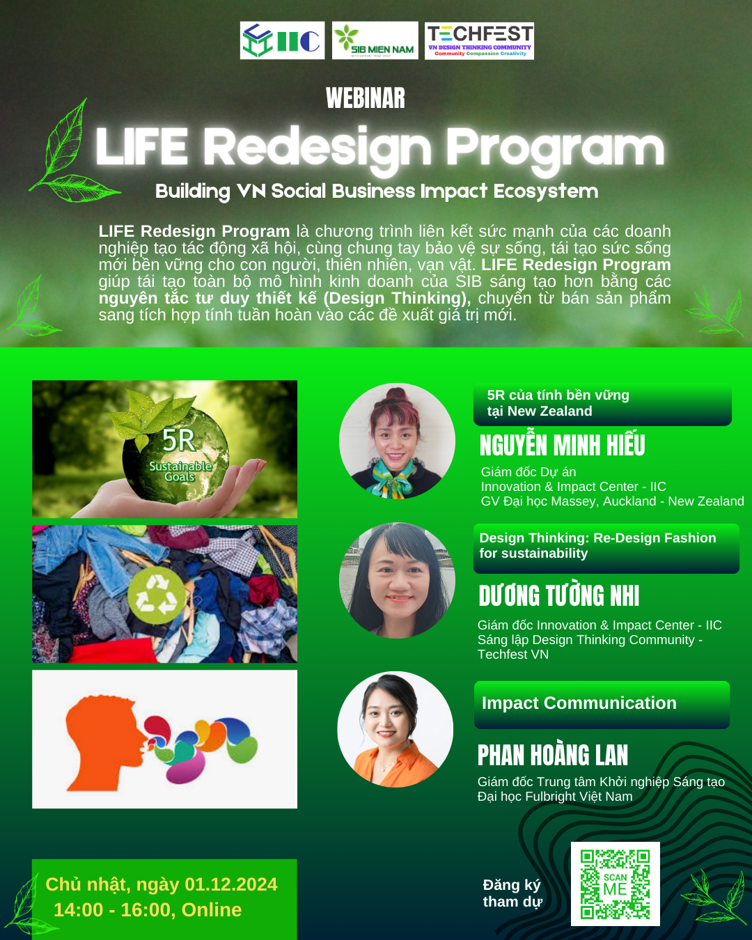 Webinar: LIFE REDESIGN PROGRAM – Xây dựng hệ sinh thái Doanh nghiệp Tạo tác động Xã hội – Social Business Impact Ecosystem – ứng dụng tư duy thiết kế